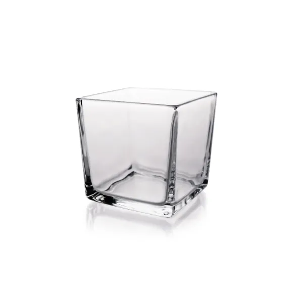 Square glass vase Square glass vase