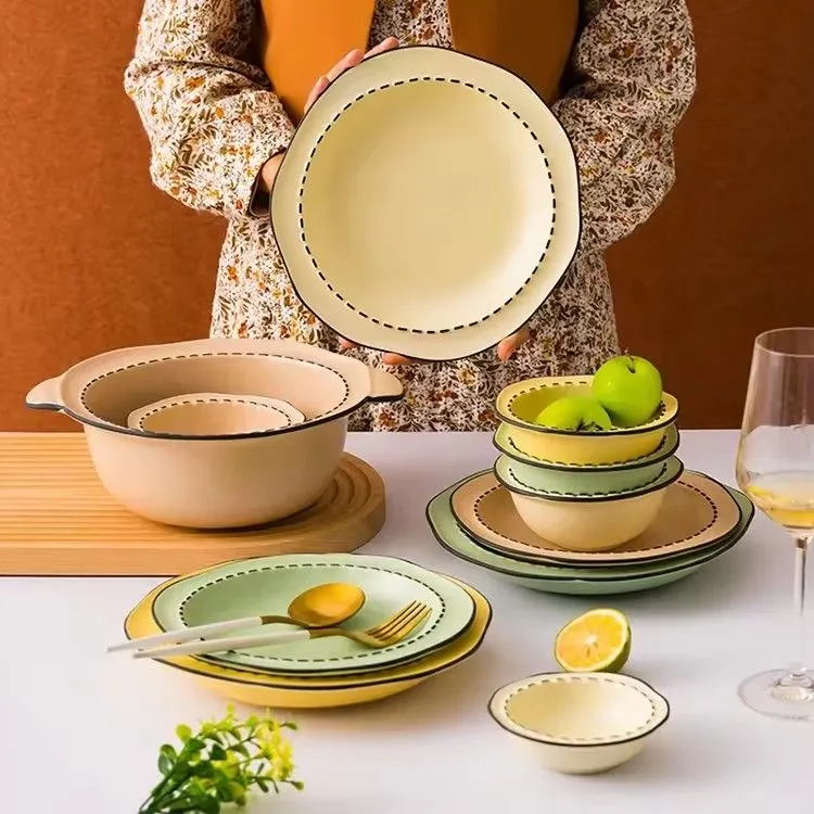 Porcelain tableware kitchenware ceramic set Japanese tableware underglaze dinner dishes