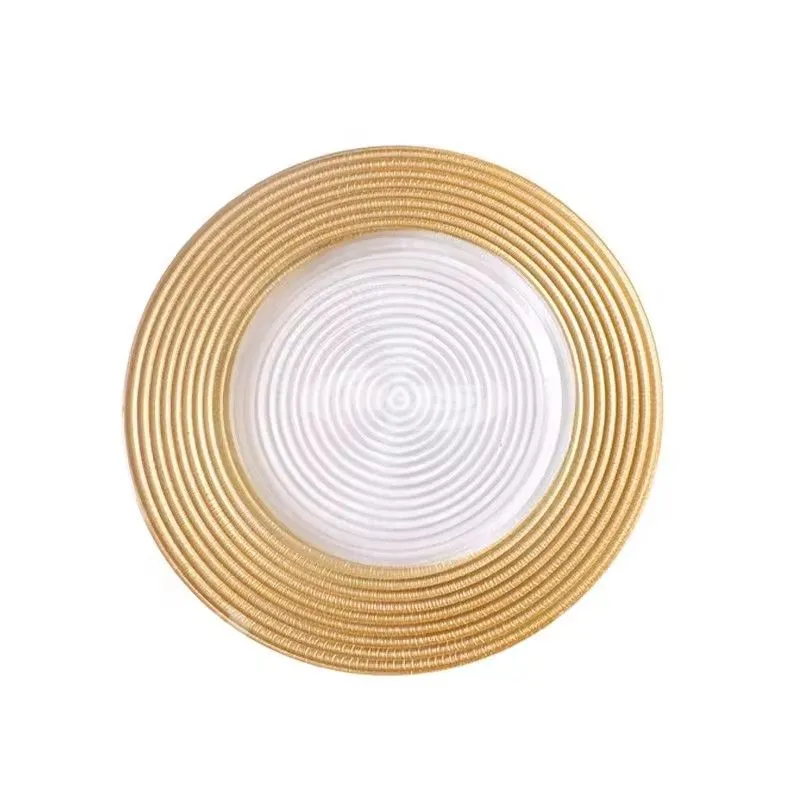 Charger Plate Gold Rim Cheap 13 Inch Wedding