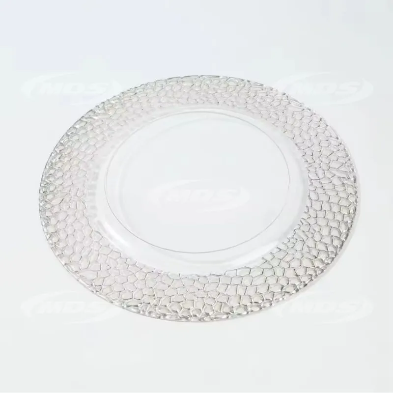 Gold Rim Charger Plates Plastic Wedding Plates 13inch Clear Gold Plate