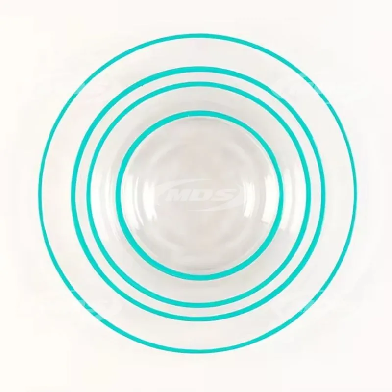 Round charger plates 13-Inch Party Plates Wedding Party Clear Glass Charger with rose gold silver or gold edge