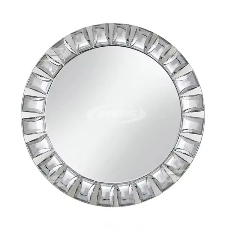 Wholesale wedding hotel luxury decorative, jeweled diamond mirror charger plats