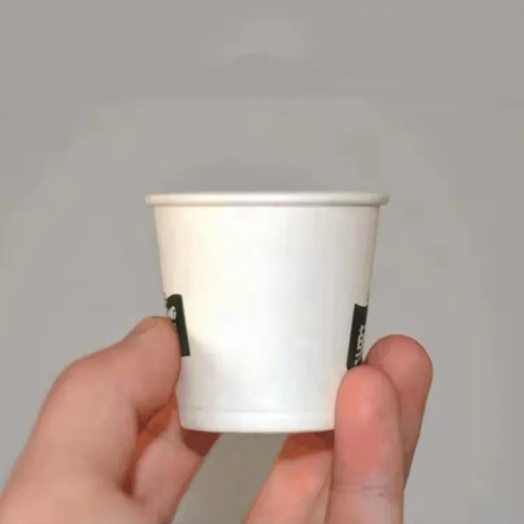 Customized logo disposable sip printed yogurt paper cup blank for supermarket