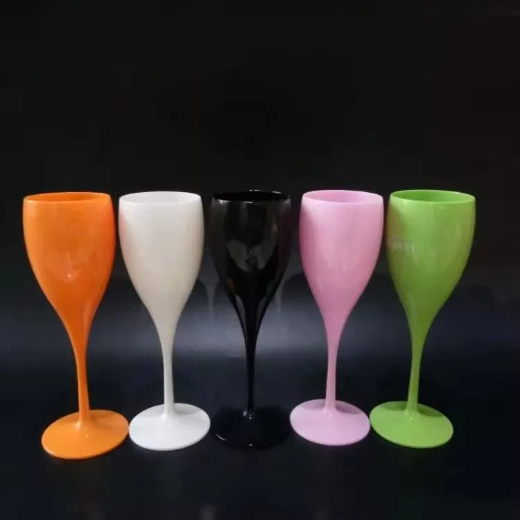 Factory customized logo 5oz disposable plastic champagne cup
