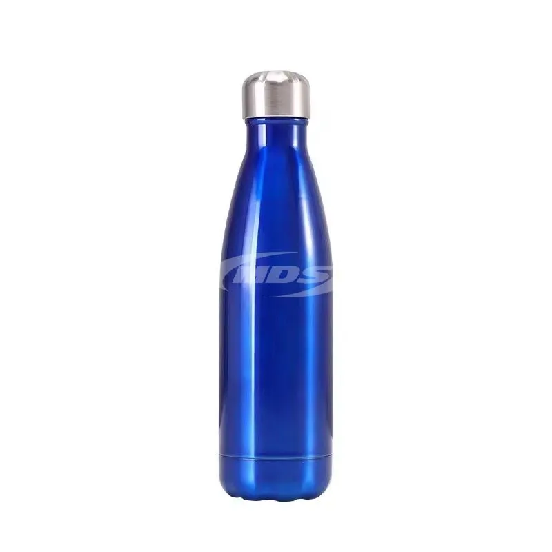 Custom logo 500ml double wall sport vacuum bottle colas shape stainless steel insulated water bottle