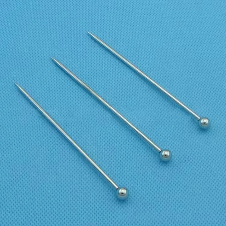 Stainless steel custom fruit needle cocktail bar sign drink pick spear party tools fruit needles