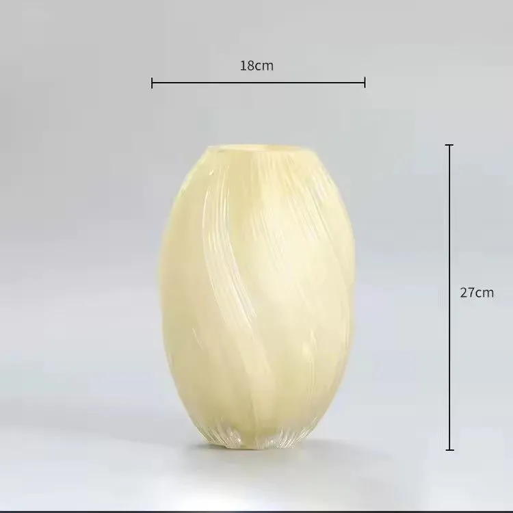Luxury Hydroponic Art Cheap Wedding Table Coloured Glaze Modern Glass Flower Vase For Home Decor