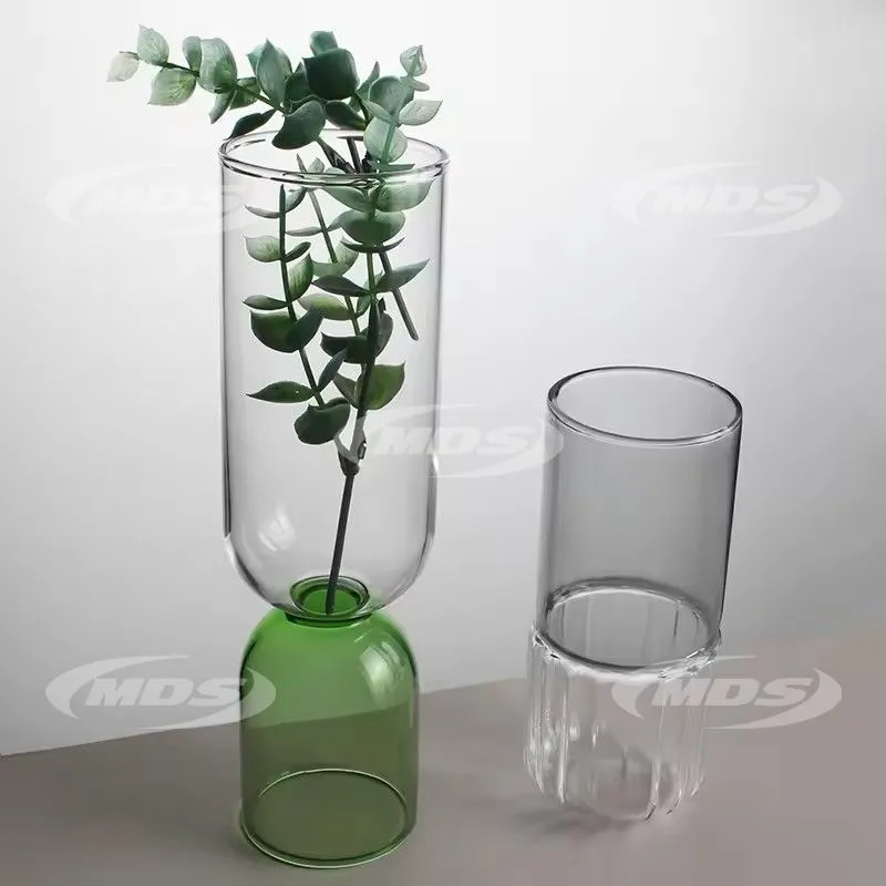 Wholesale Customized Modern Clear Flower Vase Centerpiece Decorative Vase For Home Living Room