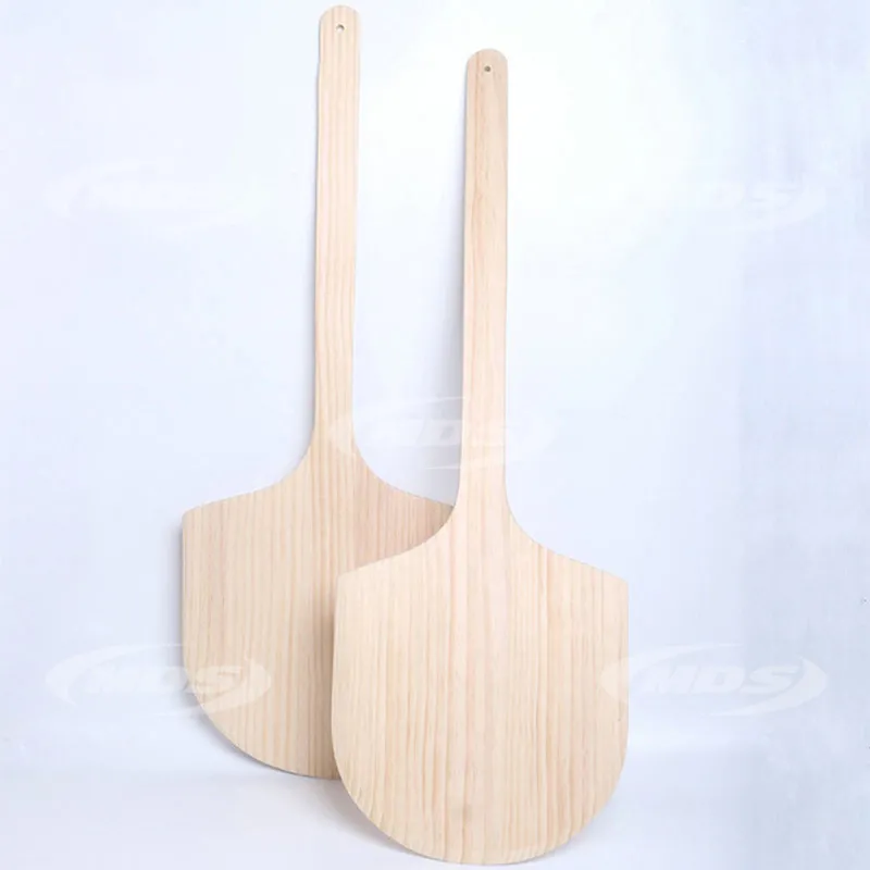 Baking Utensils Bamboo Pizza Cutting Board with Long Handle Wooden Pizza Peel