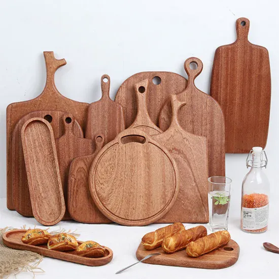 Wooden Boards Hotel Kitchen Custom Wooden Chopping Board Block Ebony Cutting Board