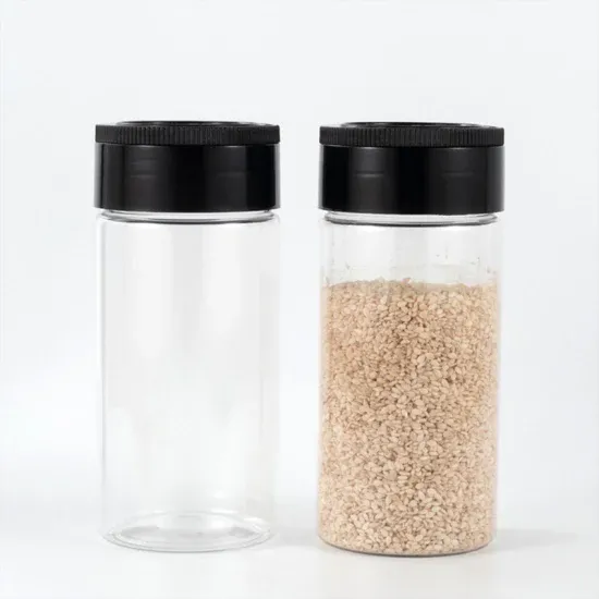 125ml Plastic Condiment Bottle Seasoning Containers with Shaker Lids Clear Plastic Spices Jar