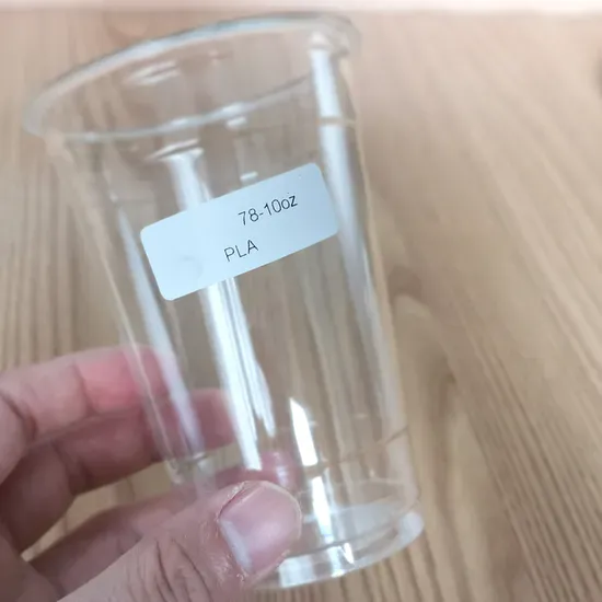 Disposable Takeaway Packing 10oz Biodegradable Cold Cup Clear PLA Cups