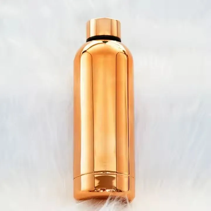 New arrival stainless steel double wall insulated rainbow color flask outdoor water bottle insulated for sports