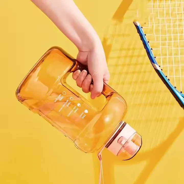 1.5l 2.3l food grade portable sports kettle with handle high temperature resistant fitness travel water bottle