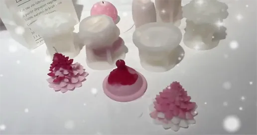 christmas candle mold