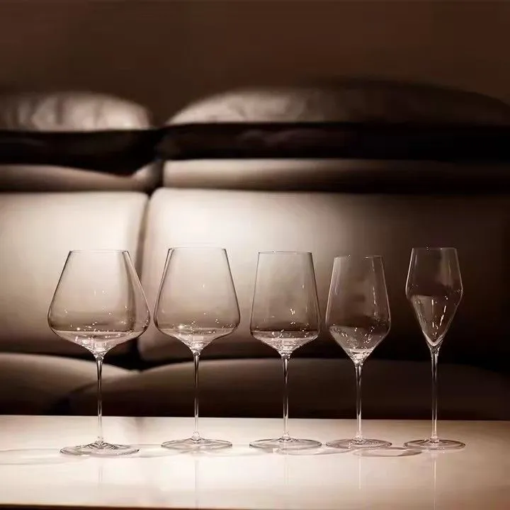 Hand Blown Borosilicate Shark Wine Glass With Hanging Wine Glass Rack