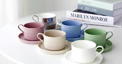 ceramic cup and saucer