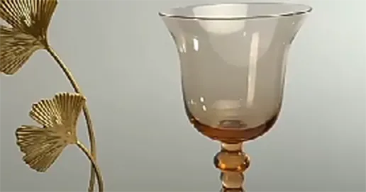 vintage glass goblets