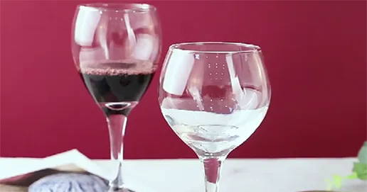 red wine glass cups