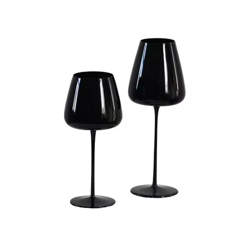 High End Luxury Cheap Lead-Free wholesale popular black red wine glass