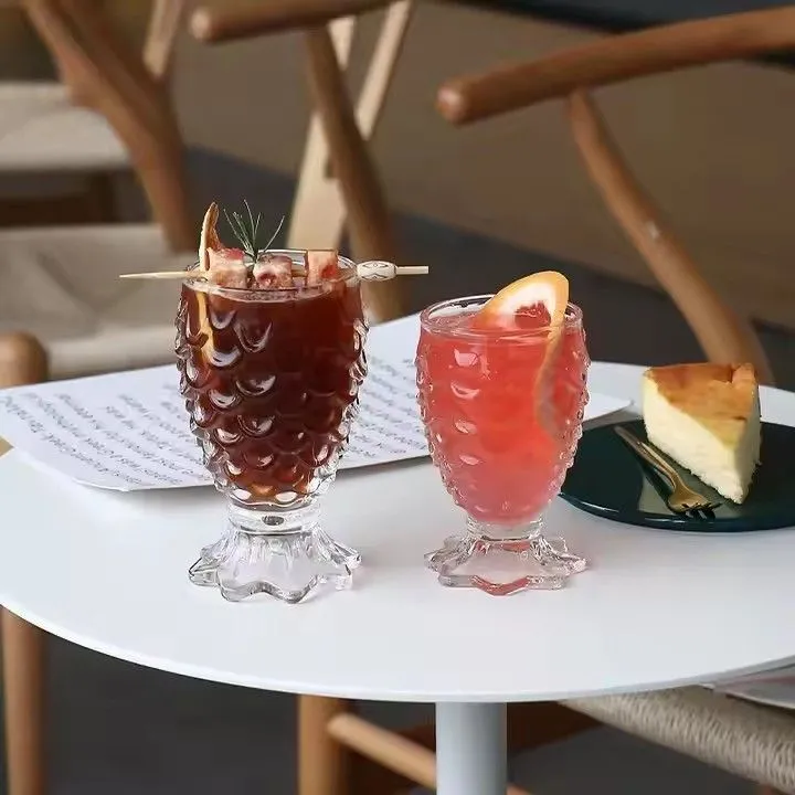 Creative Crystal Mermaid Tail Cup Transparent Fish Tail Wine Glass Cup