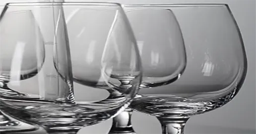 vintage brandy glass