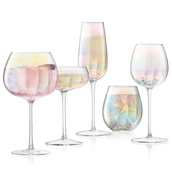 Wholesale Novel Design Golden Supplier Wine Glass with Box