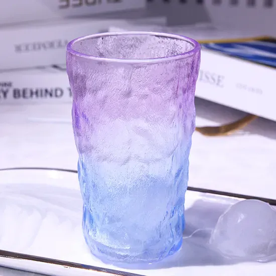 275ml/320ml Glass Water Cup Fashion Drinking Glasses Color Glass Cup
