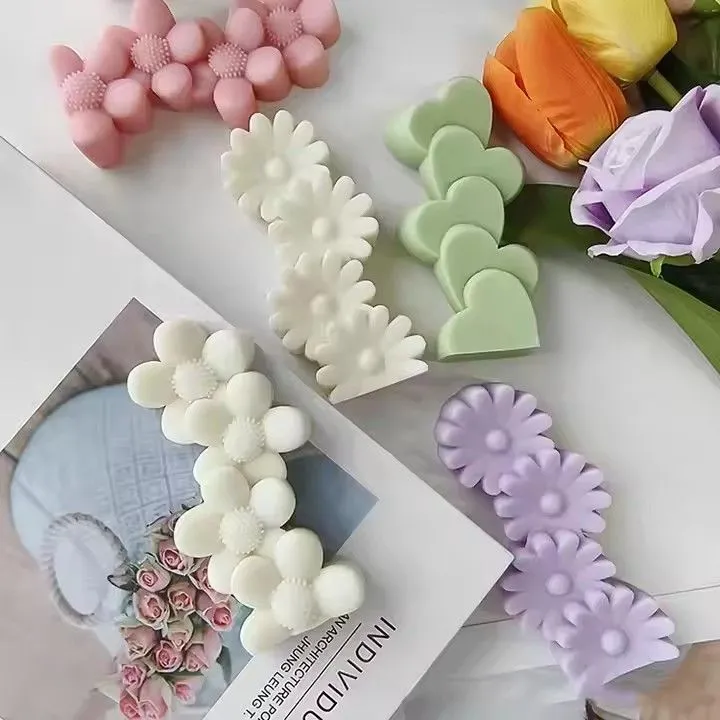 Handmade Irish candle decoration customizable sunflower clover love soy wax scented candle