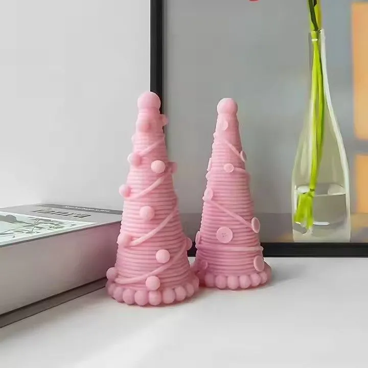 Christmas tree shaped scented candles gifts home decorative handmade aroma candle