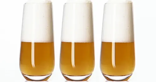 flute type champagne glass