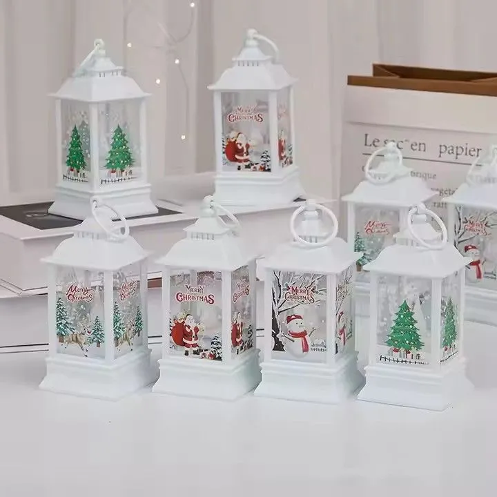 Customized patterns festival wind lamp lanterns home decor Christmas led candle candle light lamp for decoration