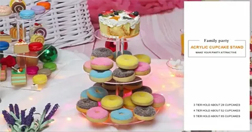 4 tier acrylic cake stand