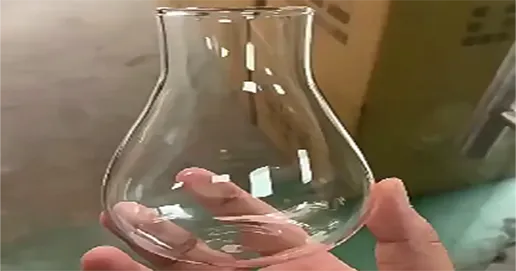 water drop shape glass coffee cup