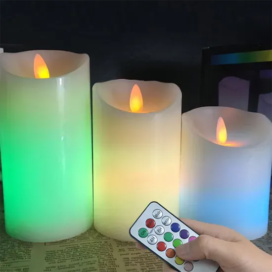 Remote Control LED Color Changing Candles Light Wedding Home Decor Battery Powered LED Candles