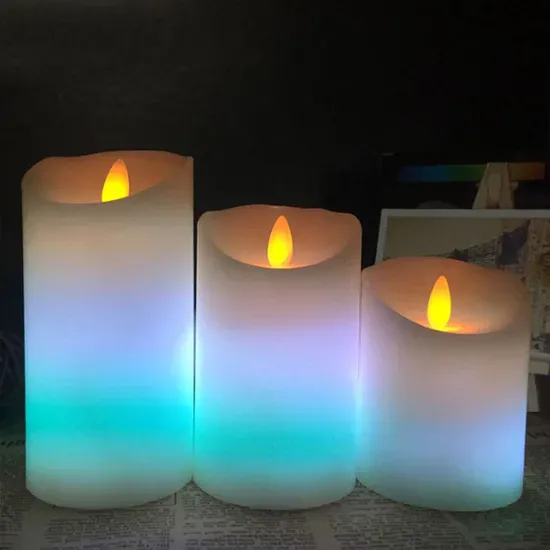 Remote Control LED Color Changing Candles Light Wedding Home Decor Battery Powered LED Candles