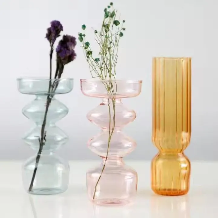 Professional Manufacturer Nordic Creative Glass Bud Vintage Luxury Vase