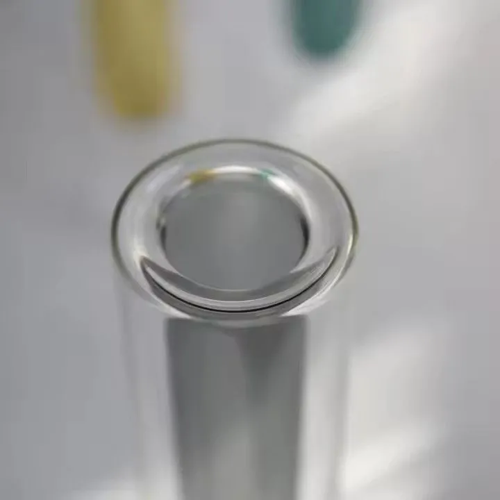 Modern Simple Indoor Desktop Double Colorful Hydroponic Transparent Test Tube Glass Flower Vase Home Decor Glass & Crystal