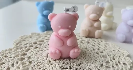 bear scented candles