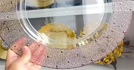 black bead rim plate