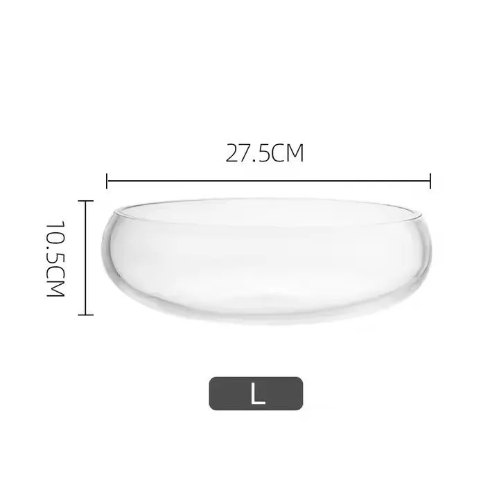 Factory Directly Sale Blown Clear Glass Vase/Round fish tank/Water Glass Ornaments