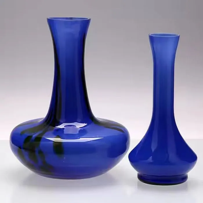 Vintage small cobalt blue glass vases wholesale
