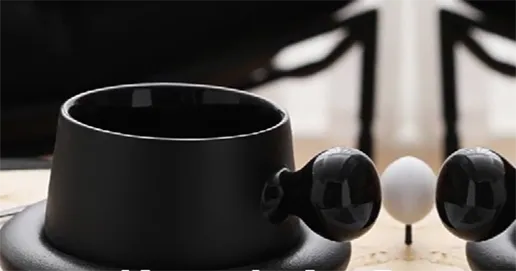 ceramic cup with saucer