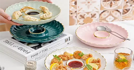 ceramic dumpling plate