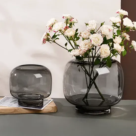 Luxury Colored Round Ball Shape Fish Bowl Home Decor Flower Glass Vase for Wedding