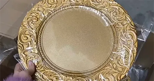 gold plates with modern style