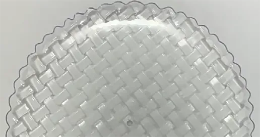 classic minimalist plastic fruit plates