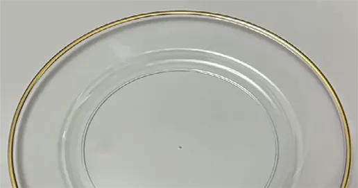 gold rim glass charger plates