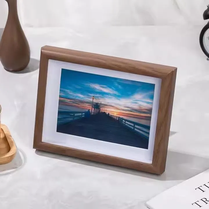 Hollow Picture Frame Home Decor Tabletop Wall Photo Frames Wholesale Pine Wooden Picture Frame