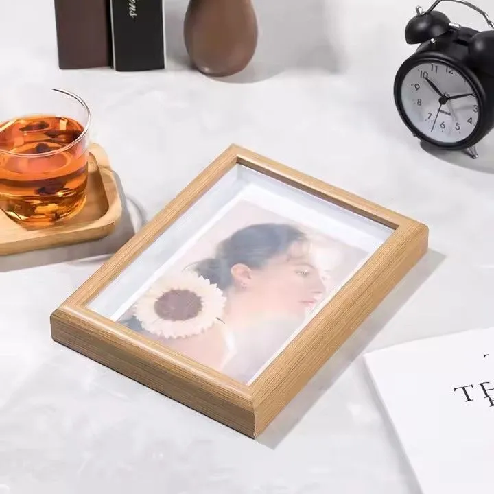 Hollow Picture Frame Home Decor Tabletop Wall Photo Frames Wholesale Pine Wooden Picture Frame